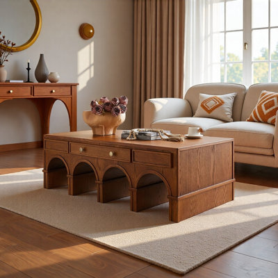 Table basse de style rétro américain