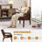Brandalyn 25" W Wood Frame Faux Leather Armchair-741227177