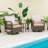 Averian 2 - Person Patio Conversation Sets with Cushions