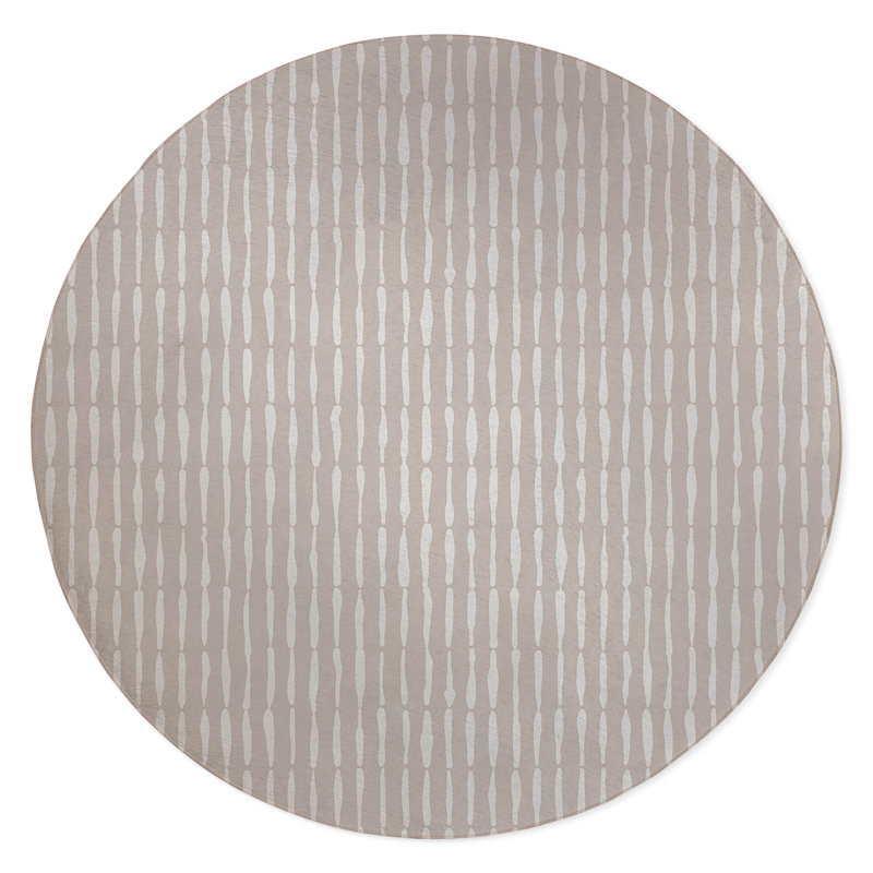 Chuck Non-Slip Outdoor Rug, Round 5'
