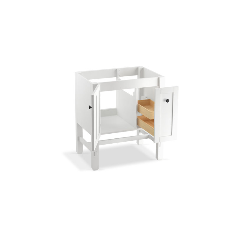 Tresham® 30" Single Bathroom Vanity Base Only, Linen White
