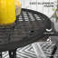 Abdon Round Outdoor Bistro Table With Umbrella Hole , 85cm cm W 85cm cm D