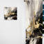 Or et gris Flusion Fusion II - rideau en velours moderne - obscurcissant - 1 panneau-107826800