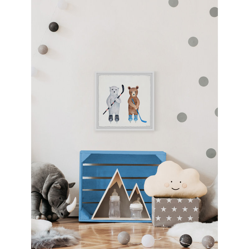 Art encadré «Milivoje Hockey Bears», H 12 po x l 12 po x P 1,5 po