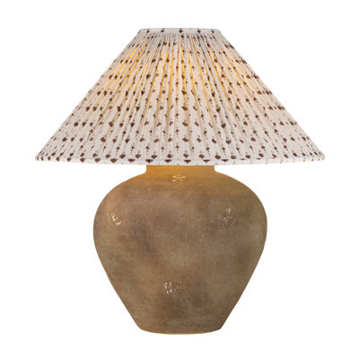 Calabria Table Lamp With Bloom Slate Shade