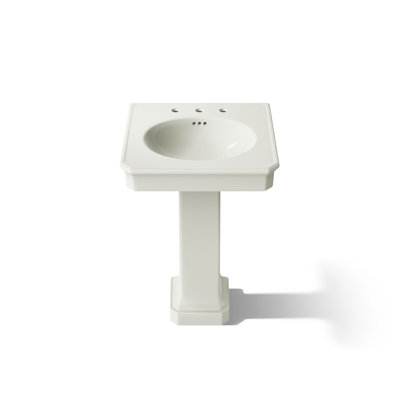 Claude by Studio McGee 24" Rectangular Pedestal Bathroom Sink
