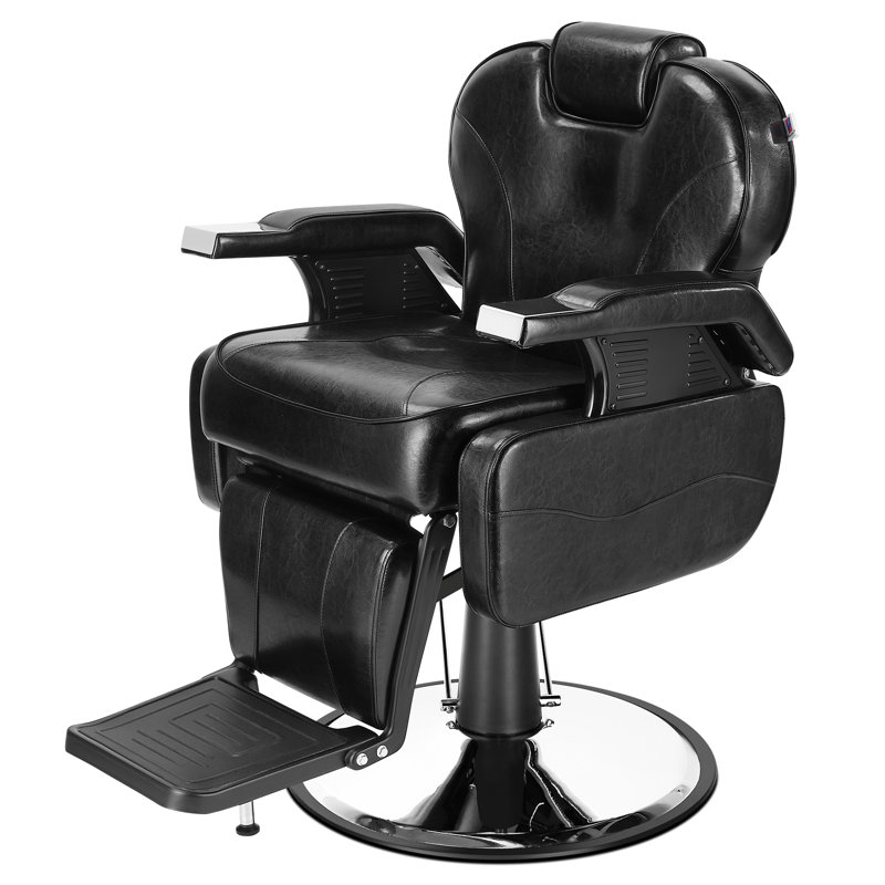Faux Leather Recliner, Black