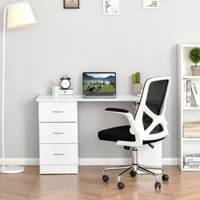Poste de travail 47 po avec 3 tiroirs et tablette de rangement