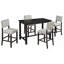 5-Piece Counter Height Dining Set,Classic Elegant Table and 4 Chairs