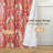 Floral Teal Curtains for Bedroom 80% Blackout Thermal Insulated Lined Double Layer Vintage Peacock Printed Pattern Darkening Drapes for Living Room Grommet 2 Panels-285242212-285242210-282981375