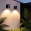 Luminaire mural d'extérieur moderne cylindrique E26 noir mat, lumière de porche imperméable, applique extérieure, pour patio, garage, porte