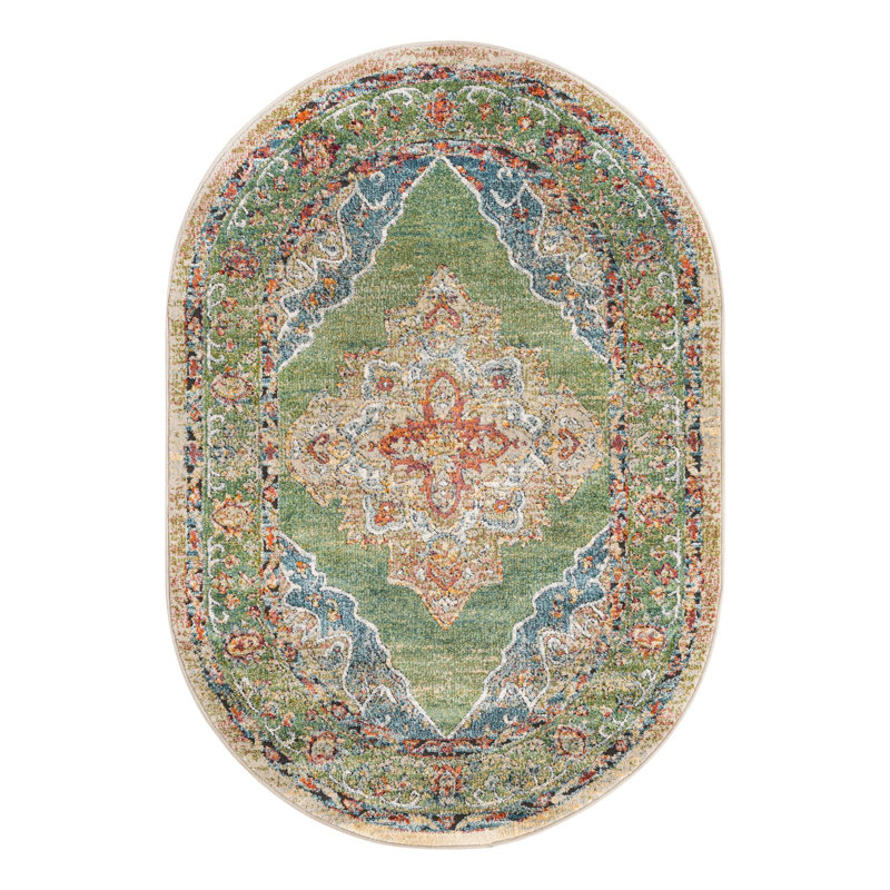 Alresford Oriental Indoor Rug, Oval 4'1" x 6'1"