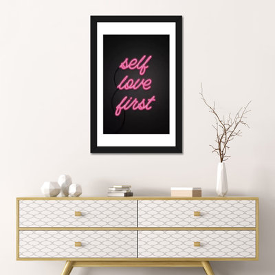 « self love first », impression sur toile tendue