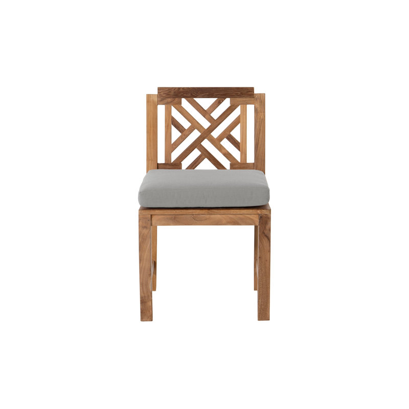 Monterey Fabric Mission Back Side Chair, Granite