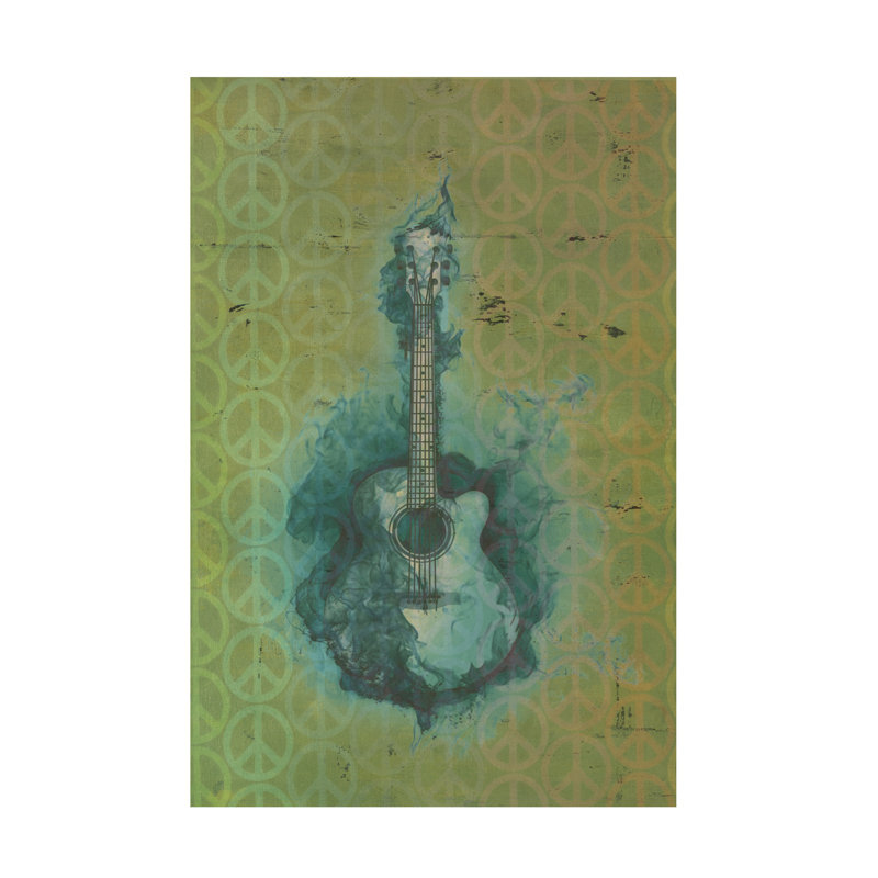 Art sur toile Marcus Jules Peace, H 12 po x l 19 po