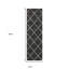 Tapis gris anthracite et gris tissé à la machine 2 pi x 8 pi