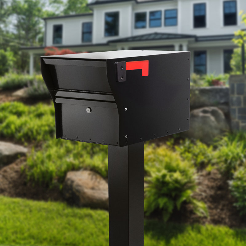  MailVault Mailbox with stand off numbers