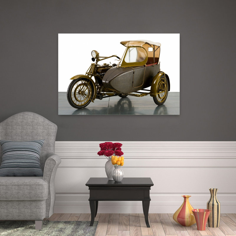 1915 Motosacoche 996Cc Combinaison de motocyclette, paysage abstrait classique, art mural, H 32 po x l 48 po