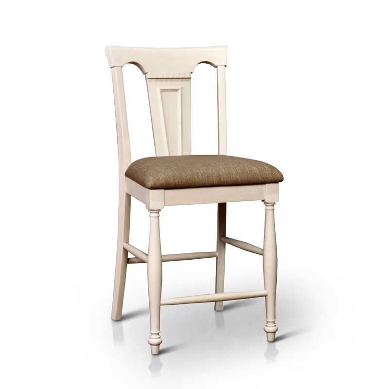 Tabouret de comptoir 26 po Arlien, Blanc crème