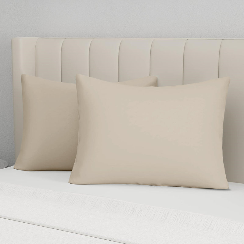 Microfiber Pillow Cases – Soft & Breathable (Set of 2), Beige