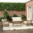 4-Piece Acacia Wood Patio Set with Thick Cushions-1112709287