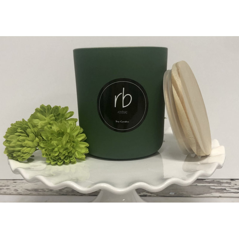 Prato Scented Jar Candle, Olive Green