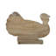Dinde en bois sculpté 10x14x2