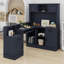 Built-In Outlet, Drawer Tower, Bookshelf—Modern Study, Gaming & Storage Hub