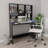 Charlsea Desk Computer Desk Home Office Desk with Bookshelves Engineered Wood-44876943