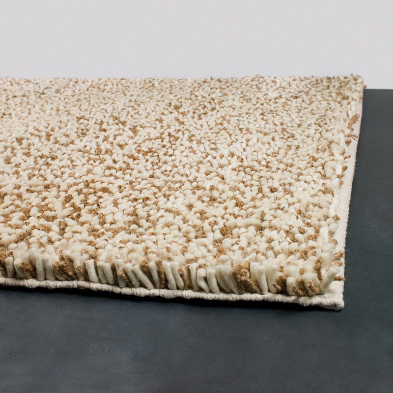 Tapis brun en laine tissé à la main / à plat Kramer, Rectangle 5 pi x 7 pi 6 po