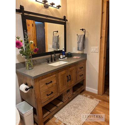 Meuble-lavabo simple sur mesure