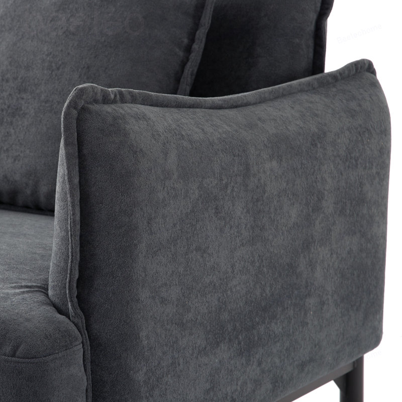 Fauteuil d'appoint avec coussin, méridienne moderne et minimaliste pour salon, chambre à coucher