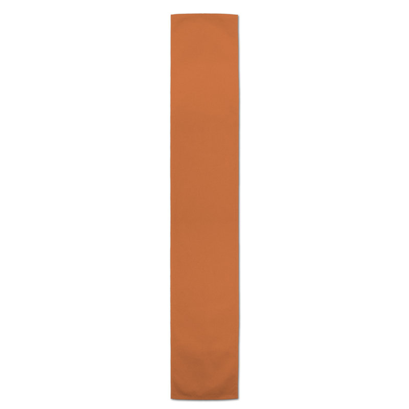 Chemin de table Doster, Orange, 90 po x 16 po, Couleur unie