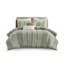 Ensemble d'édredon en coton rayé 3 pièces très grand / très grand californien-117538994-117538995