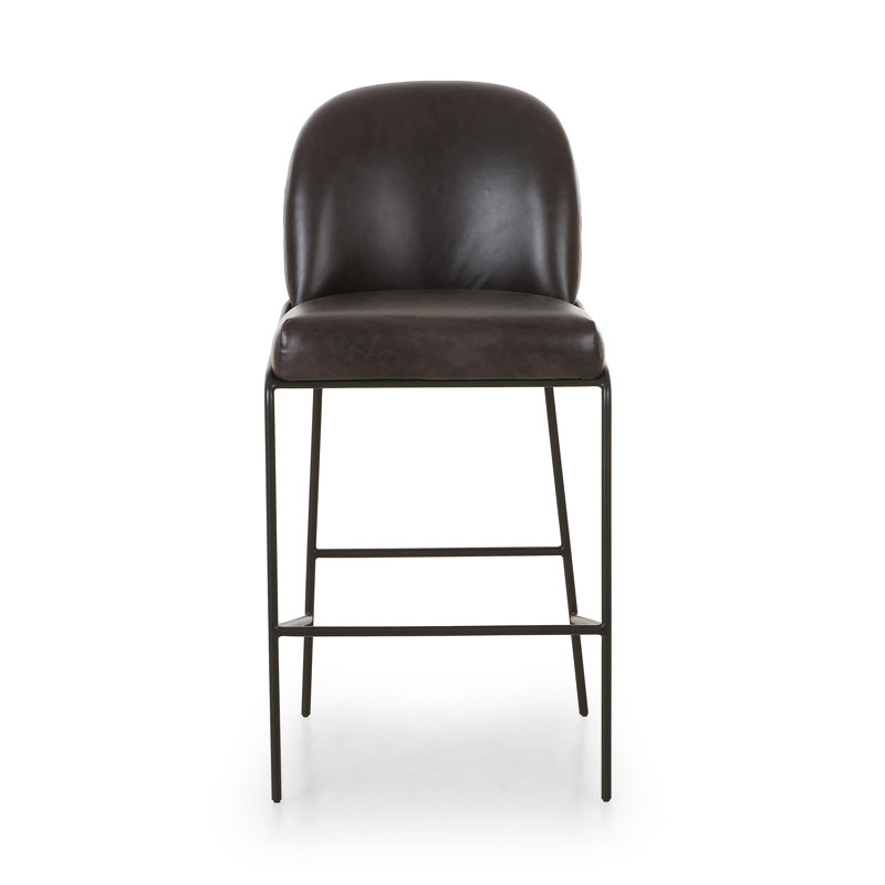 Astrud 25" Counter Stool, Faux Leather  Sierra Butterscotch, Bar Stool (30.5" Seat Height)