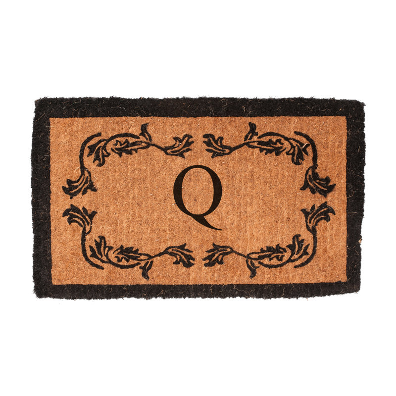 Balmer Floral Outdoor Doormat, Rectangle 3' x 6', Q