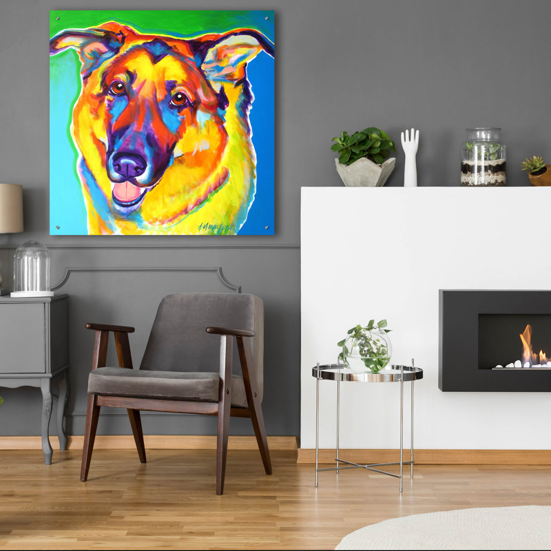 "Gsd - Thomas" par Dawg Painter, H 36 po x l 36 po x P 0,2 po