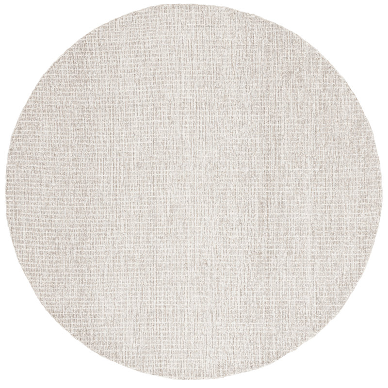 Martha Stewart 300 Hand Tufted Wool Solid Color Rug, Round 6"