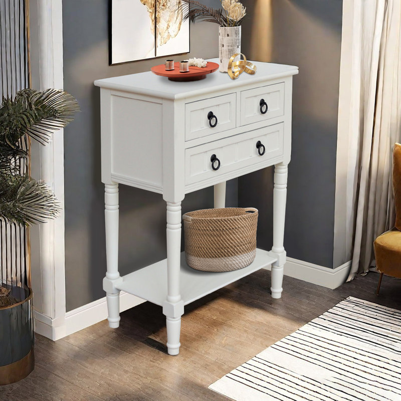 Console de 23,6 po Bertero, Blanc antique