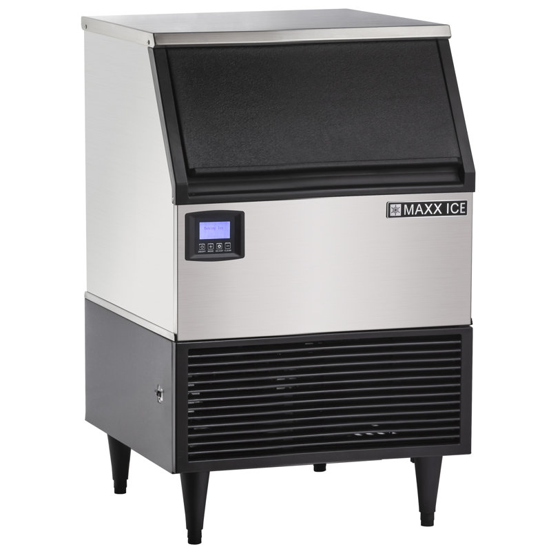 Maxx Ice Intelligent Series Self-Contained Ice Machine, White/Black, 39" H x 24" W x 24" D