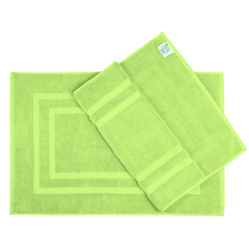 Joktan Terrycloth Bath Mat, Apple Green