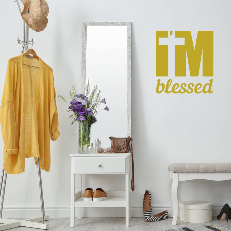 Adhésif décoratif «I'm Blessed», H 11 po x l 10 po, Or