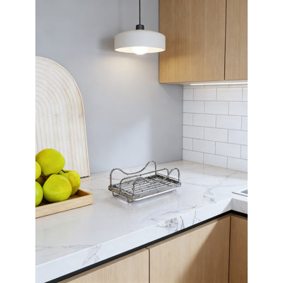 Évier de cuisine mobile en acier inoxydable 304 avec plateau d'égouttement amovible pour le rangement de l'éponge et des accessoires