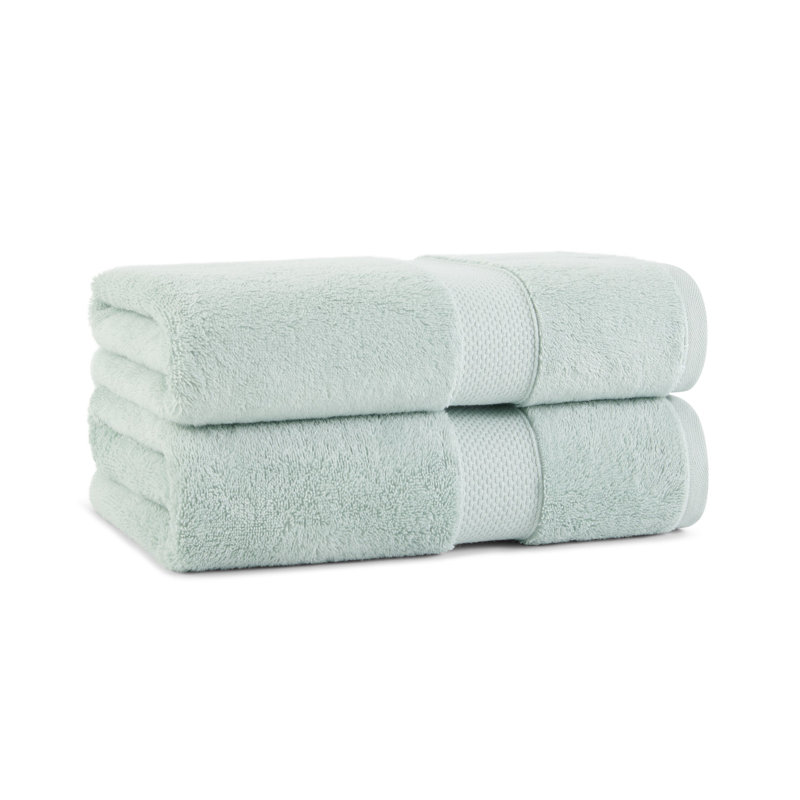 Standard Cotton Bath Towel 30x54 (2/Pack), Aqua Green
