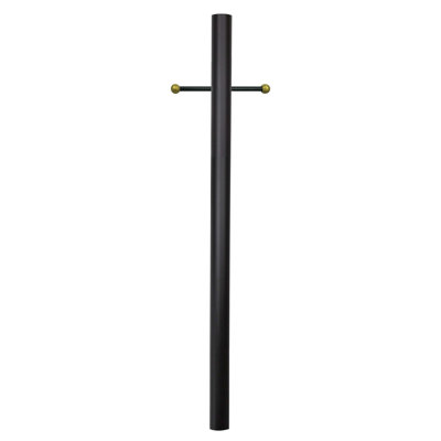 Lampadaire à enterrement direct câblé avec bras transversal décoratif Solus 7, 8 ou 10 pi. Solus