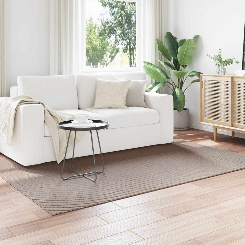 Modern Indoor and Outdoor Rug, Beige, Rectangle 140 x 200 cm