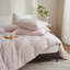 Ensemble de housse de couette 100% coton lavé Vichy-132004563-132004568