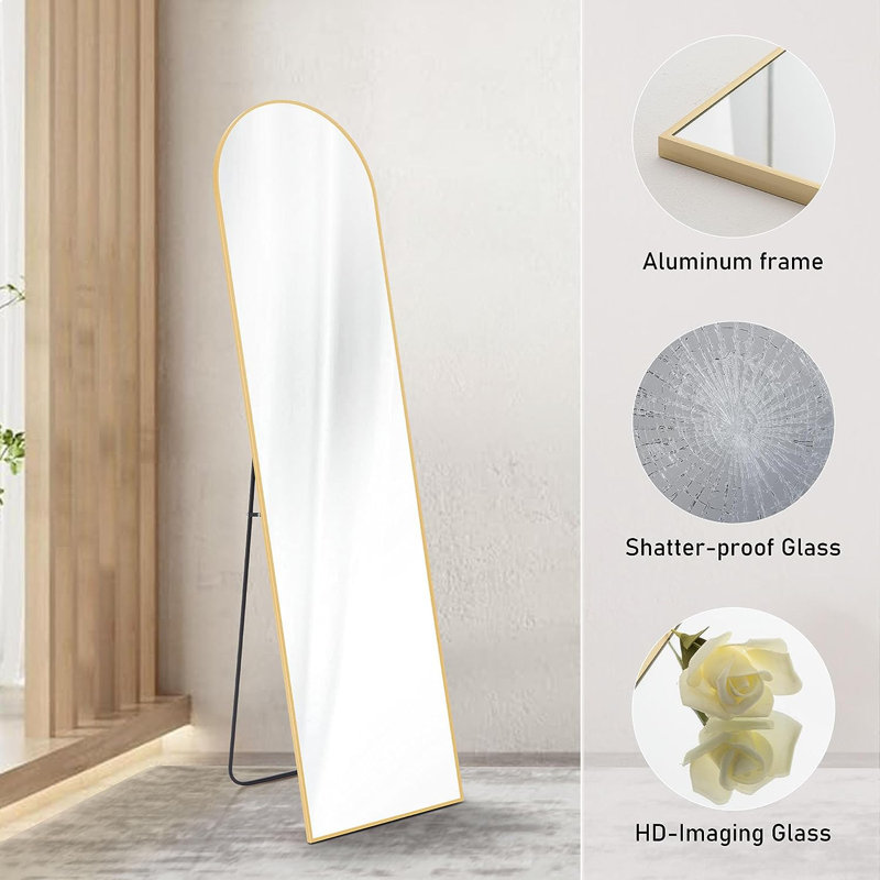 Floor Mirror, Gold