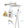 High Pressure 10-inch Shower Faucet with Rough-in Valve