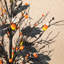 21"H Lighted Halloween Candy Corn Berries Table Tree